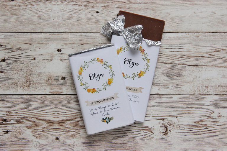 chocolatinas primera comunion